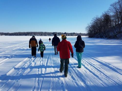 Exploring Around Camp and on the Frozen Lake